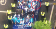 Video: Diego Costa appears to throw celery at Chelsea fans during title parade