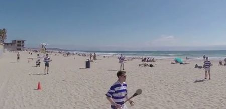 VIDEO: Cork team invade San Diego beach with hurls and sliotars and California natives are in love with GAA