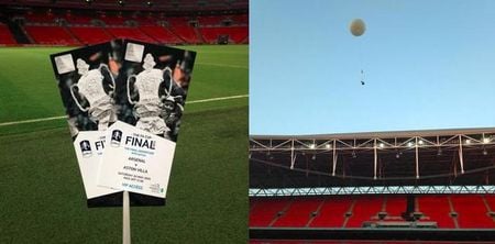 Two free tickets to the FA Cup final will come hurtling to the ground from space today (No really!)