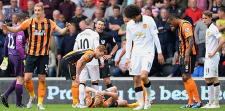 GRAPHIC: Marouane Fellaini’s red card tackle certainly left its mark on Paul McShane