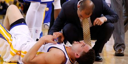 VINE: UFC meets NBA as Klay Thompson diagnosed with concussion