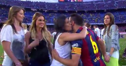 WATCH: Just when you thought you couldn’t envy Xavi any more, the lad kisses nine stunners