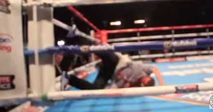 VIDEO: What happens when you have one too many pints at the boxing and jump into the ring