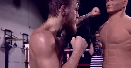 WATCH: Conor McGregor annihilates an unfortunate bob dummy at open workout