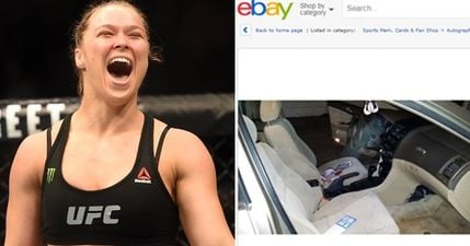 PIC: Ronda Rousey fans, listen up. The car that the champion once lived in is for sale on eBay