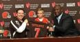 PICS: Tissues at the ready as Cleveland Browns sign ill 9-year-old boy to one day contract