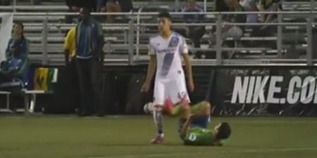 VINE: Seattle footballer goes Mortal Kombat with two footer to the groin