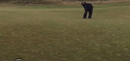 VIDEO: Bubba Watson horse-shoes the green with the most ridiculous back-to-hole putt ever