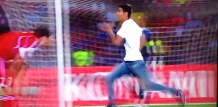 Video: World’s fastest pitch invader wreaks havoc at Armenia v Portugal