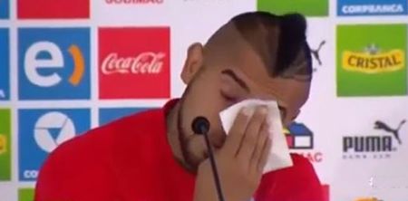 Video: Arturo Vidal reduced to tears apologising for crashing his Ferrari under the influence