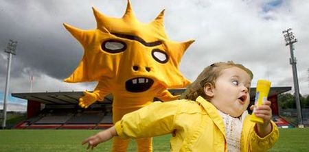 Pic: Hibernian’s response to Partick Thistle’s hideous new mascot is absolutely priceless