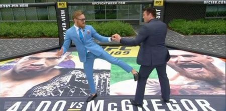 Video: Conor McGregor shows off some of the tools he’ll use against Jose Aldo to Chael Sonnen