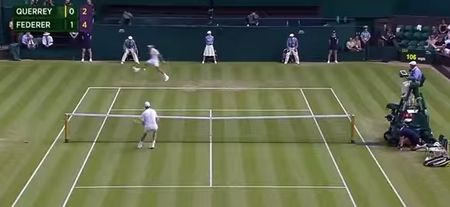 VIDEO: Roger Federer hit quite possibly the best tennis shot we’ve seen with amazing tweener lob