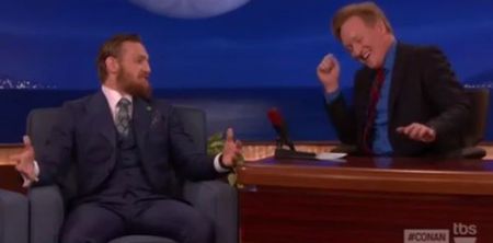 Conor McGregor had the whole audience in fits of laughter on Conan