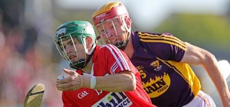 Huge crowd of kids invade pitch at half time of Cork and Wexford to show Sky what GAA is all about