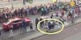 Video: Pedestrian suffers the most dramatic fall of this year’s Tour De France