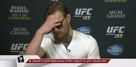 Video: Conor McGregor recounts heartbreaking story of young fan who passed away from cancer