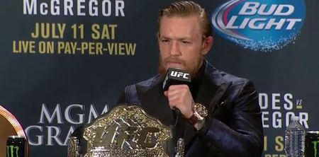 Conor McGregor explains why he was moved to tears after brutally knocking out Chad Mendes