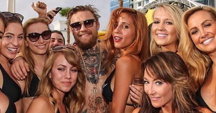 VIDEO: Conor McGregor treated like UFC royalty at Las Vegas pool party