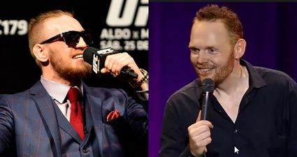 Stand-up comedian Bill Burr wanted to cheer for McGregor but couldn’t because “he’s such a c**t”