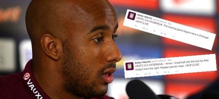 Aston Villa’s Twitter account is trying to move on very quickly from Delph but fans won’t let them