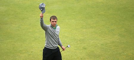 Irish amateur Paul Dunne makes a powerful friend in Andy Lee after idiot shouts ‘potato’ from the crowd