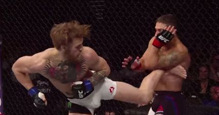 VIDEO: Watch UFC 189 in super slow-mo including McGregor’s textbook spinning back kick