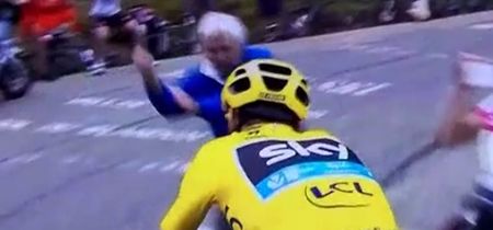 WATCH: One angry fan at the Tour de France tells Chris Froome what’s what with arm gesture