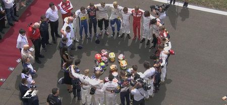 VIDEO: Formula One drivers lead touching minute’s silence in memory of Jules Bianchi