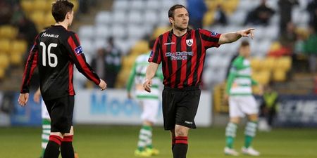 PIC: Longford Town’s stewards have an ingenious way to test if you deserve a discount at the turnstiles