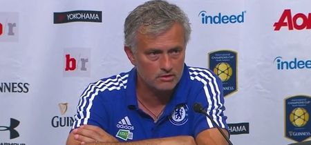 VIDEO: Watch Jose Mourinho keep a perfectly straight face as he accuses rivals of buying the title