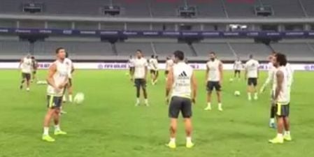 Watch: Cristiano Ronaldo pulls off an utterly ridiculous piece of skill in training