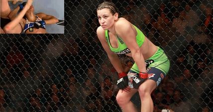 Miesha Tate revealed she doubled down on her sports bra after Phillips’ wardrobe malfunction