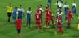 Video: Israeli team flees as Sofia fans invade pitch seeking revenge for bad tackle