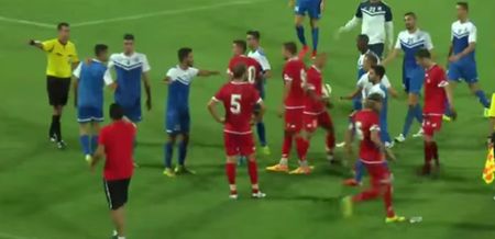 Video: Israeli team flees as Sofia fans invade pitch seeking revenge for bad tackle