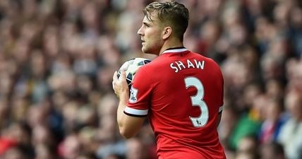 PICS: When one fan jumped the gun with jersey number, Luke Shaw leaped to the rescue