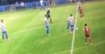 VINE: Goal from halfway line, GOAL FROM HALFWAY LINE!