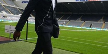 Newcastle player decides to get really dressed up for the opening game of the season