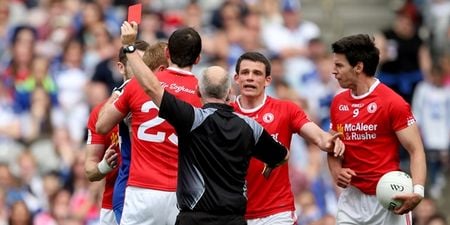 Darren Hughes speaks out about Tiernan McCann and his sending off