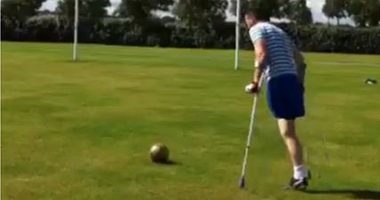 WATCH: Amazing Irish amputee footballer responds to Tommy Bowe’s crossbar challenge