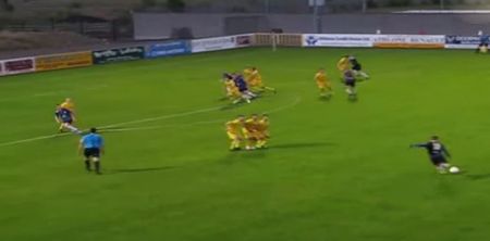 GIF: Athlone Town’s Daniel Purdy scores absolutely beautiful free kick against Waterford United