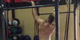 Jamie Cudmore absolutely destroys the monkey bars in this insane gym work-out