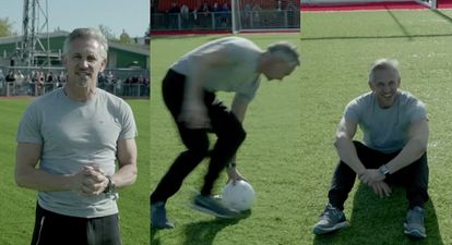 Watch: Gary Lineker’s dizzy penalty attempt shows it’s a lot harder than it looks