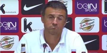 Luis Enrique takes the p*ss out of reporters asking about the MSN