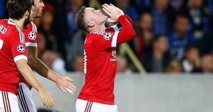 WATCH: After 10 game famine, Wayne Rooney feasts on battered Brugge