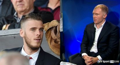 Paul Scholes isn’t happy with “out of order” David de Gea