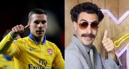 Lukas Podolski may have just offended the entire country of Kazakhstan