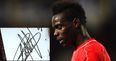 Mario Balotelli has had his signature analysed upon his return to Italy