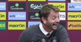 Video: Tim Sherwood hilariously thought he heard a reporter telling a d*ck joke