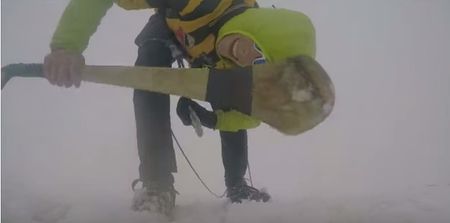 VIDEO: Irish lads climbing French Alps refuse to miss training, so they create inter-glacier hurling